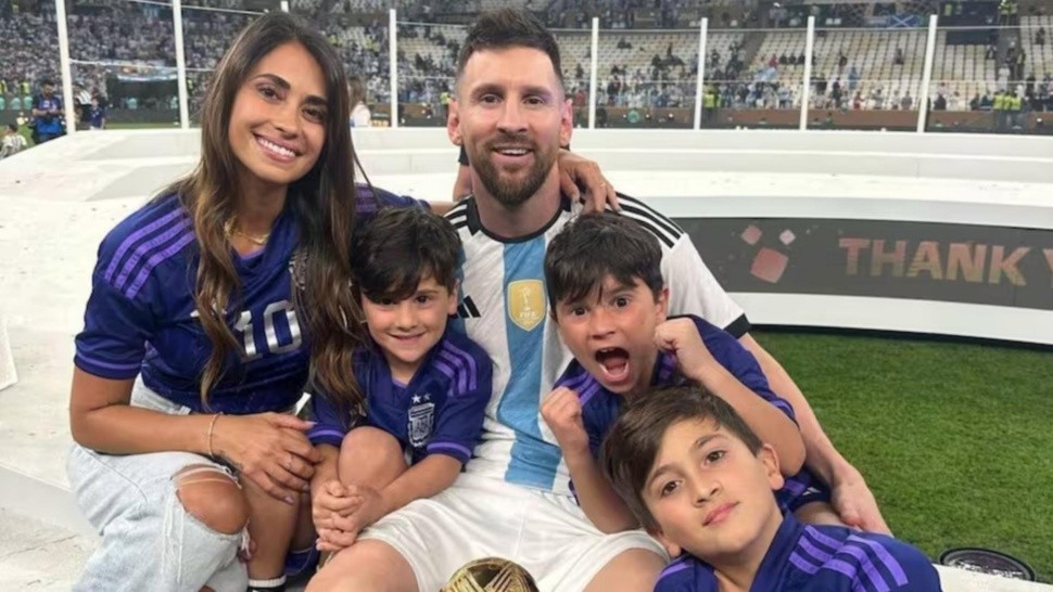 La icónica foto de Mateo Messi que emocionó a los futboleros.