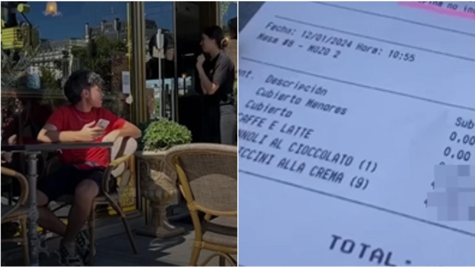 La impresionante experiencia de un joven que desayunó en una cafetería de la ciudad de Buenos Aires.