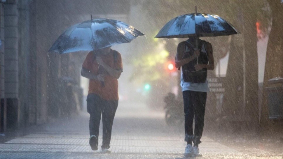 Alerta amarilla por lluvias y fuertes tormentas en varias provincias del país (Imagen ilustrativa).