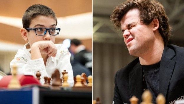 Faustino Oro, de 10 años, le ganó a número 1 del mundo de ajeadrez Magnus Carlsen