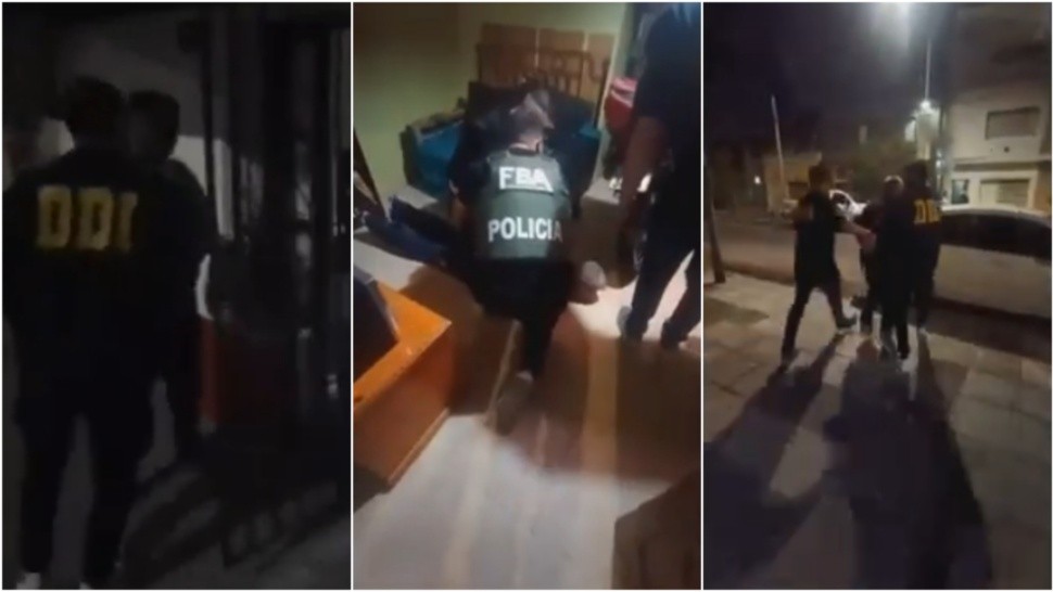 El acusado fue detenido por personal de la DDI (Captura de video).