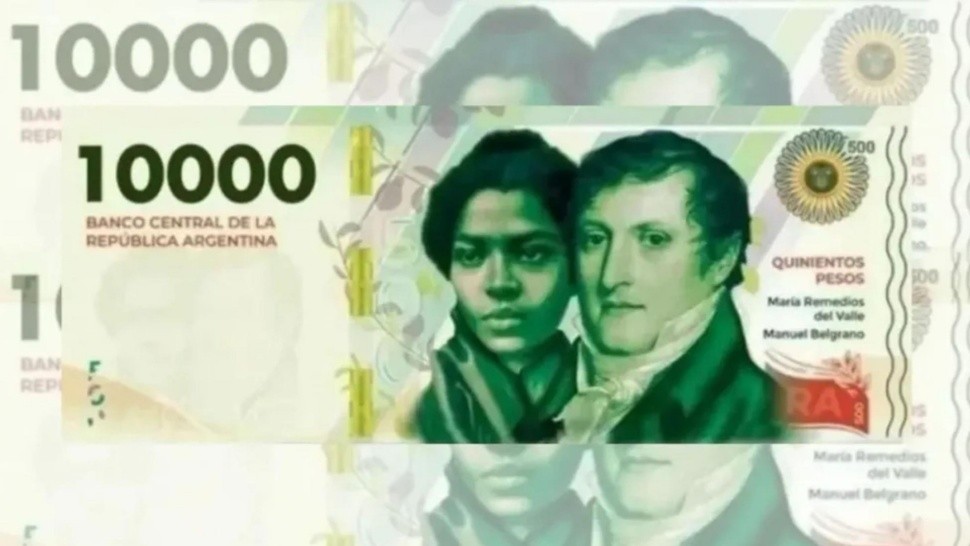 La primera tanda de los billetes de $10.000 saldrá a la calle en las próximas semanas (Archivo).