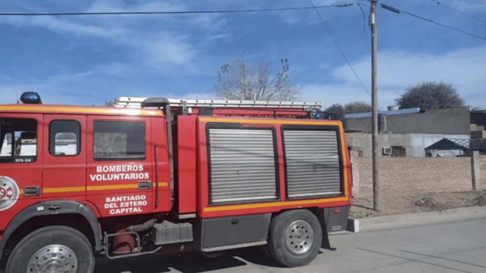 Los bomberos fueron alertados luego de que los chicos ya estaban a salvo.