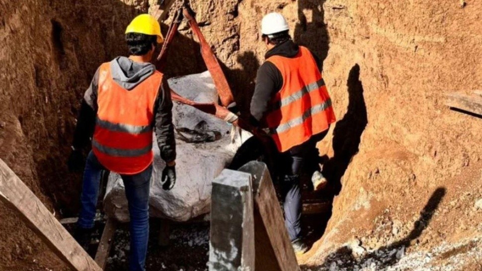 Un trabajo de excavación terminó en un importante hallazgo (Twitter).