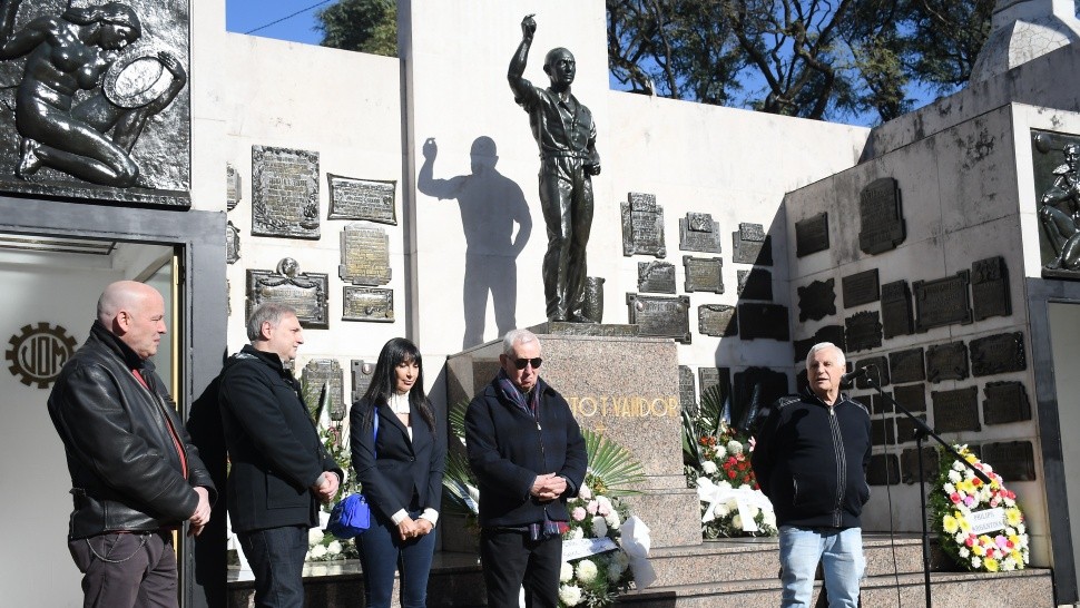 Homenaje de la UOM a Augusto Timoteo Vandor. (Rubén Paredes/Crónica)