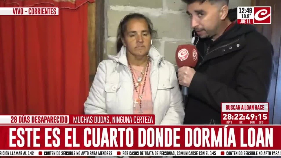 María Noguera, la mamá de Loan, dialogó con Crónica HD.