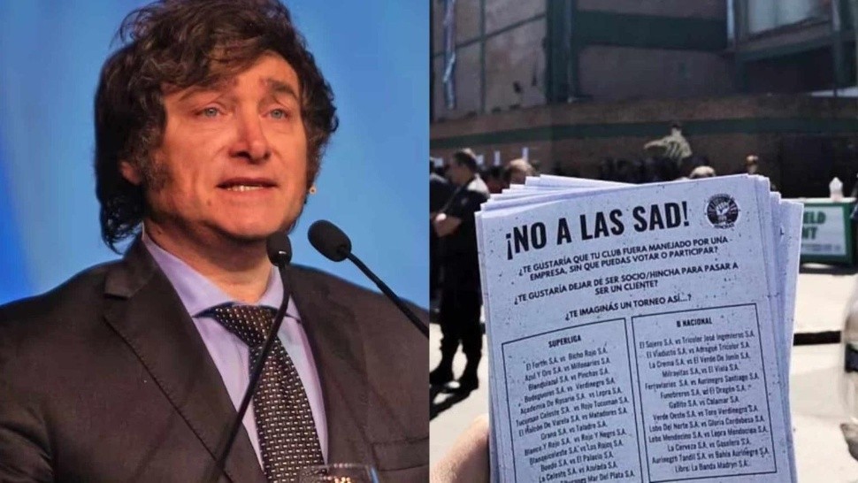 Javier Milei planea avanzar con el ingreso de las SAD a los clubes argentinos.