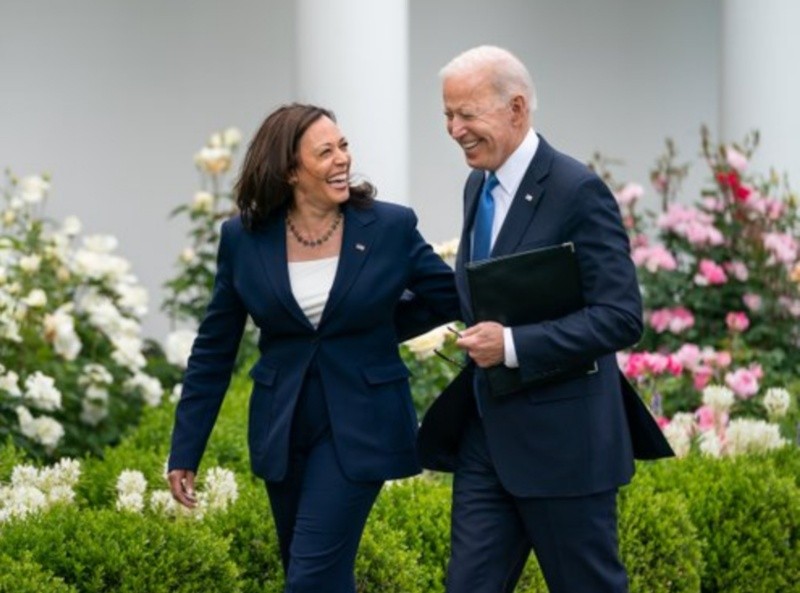 Joe Biden impulsó la candidatura de Kamala Harris.