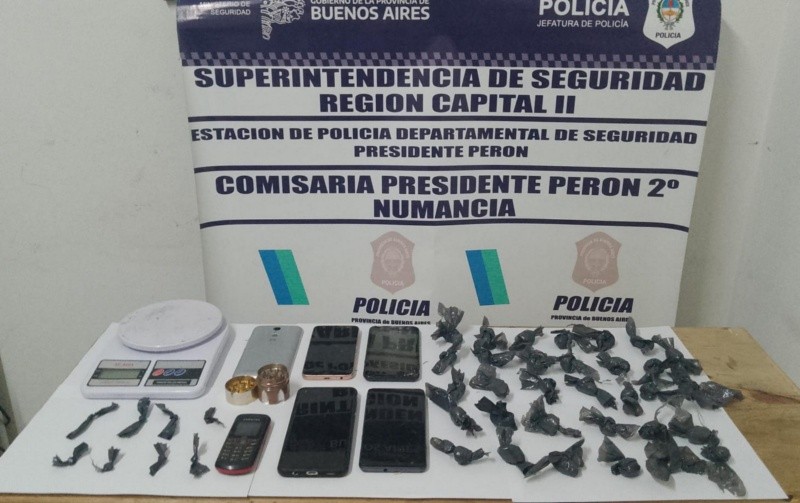 Los elementos incautados por la Policía. 