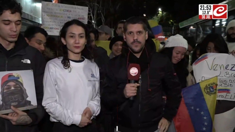 La oposición venezolana se manifestó en la embajada de ese país en Argentina.