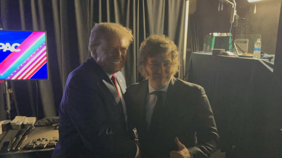 Donald Trump elogió la política económica de Javier Milei (Imagen Presidencia Argentina).