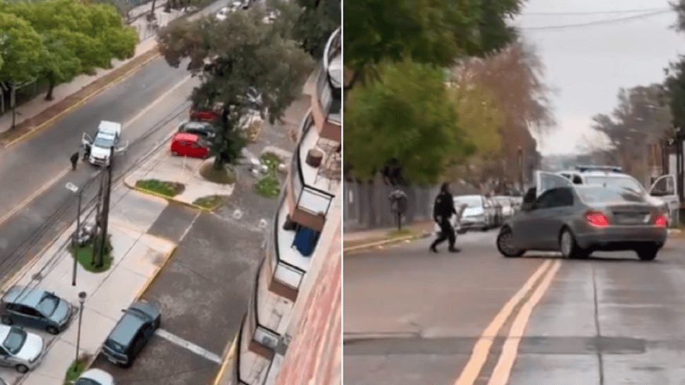 Impactante secuencia quedó registrada en un video.