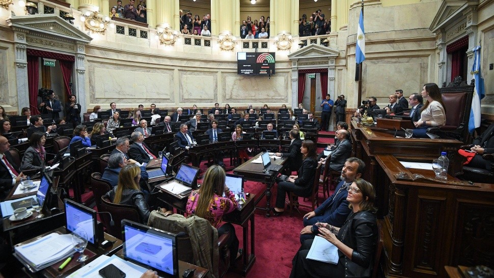 La votación tuvo una mayoría aplastante en favor del proyecto (Gentileza Senado de la Nación).