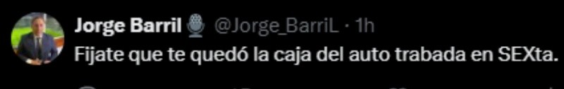 El comentario del periodista deportivo, Jorge Barril.