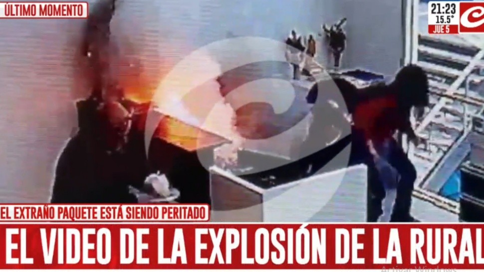 El momento de la explosión.