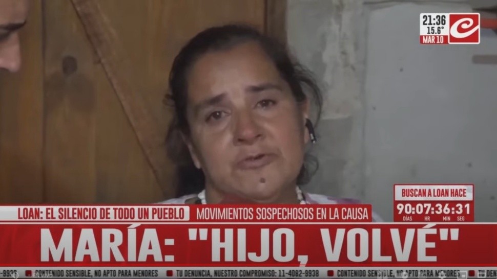 Habla la mamá de Loan con Crónica.