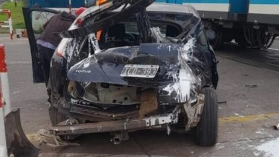 De milagro no hubo heridos en el accidente ferroviario de Ciudadela (X).