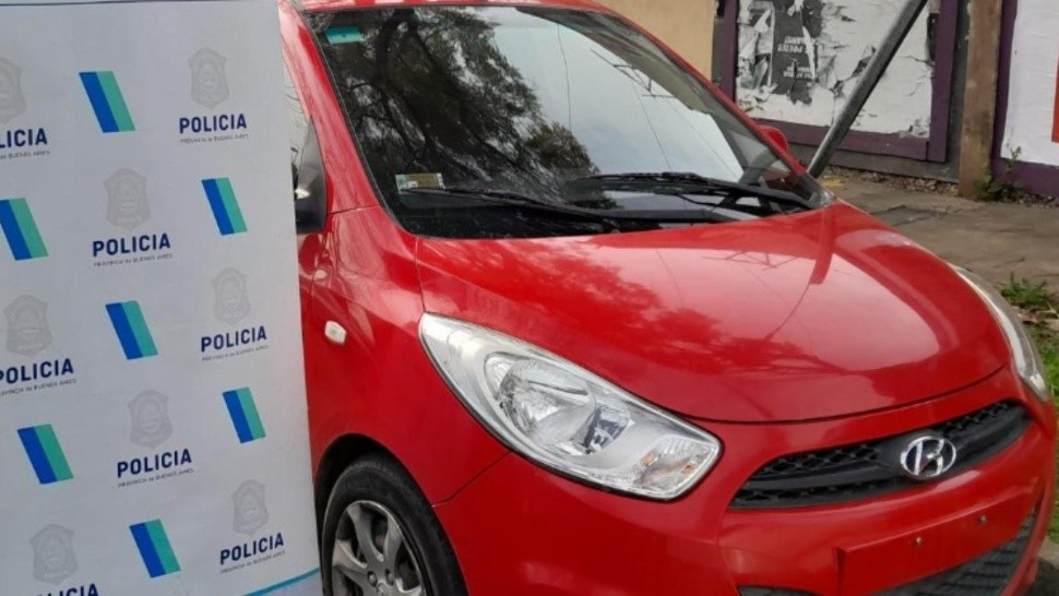 Este es el coche que era utilizado por los delincuentes.