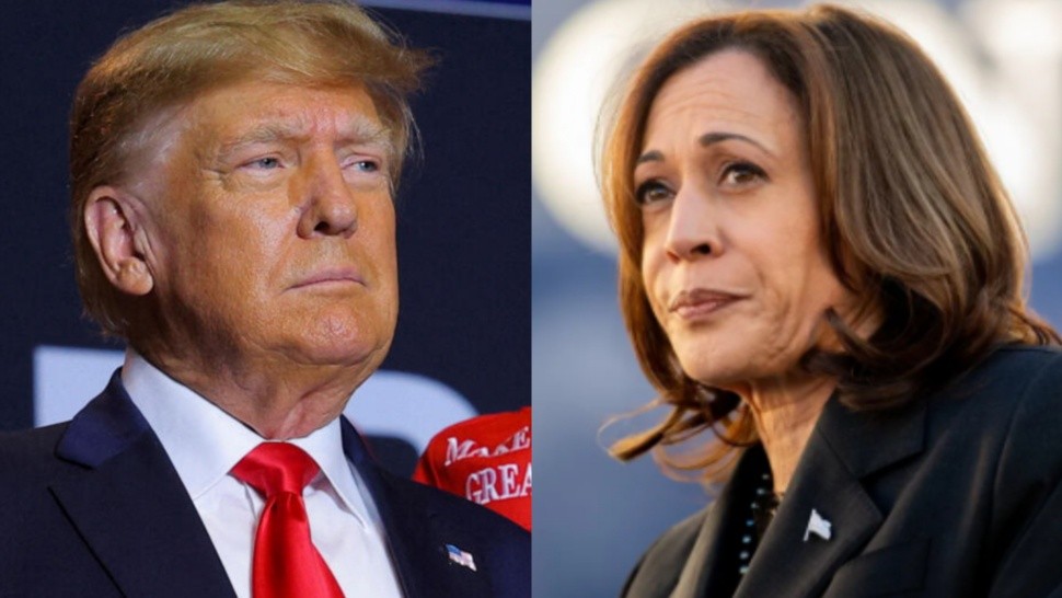 Los candidatos presidenciales Donald Trump y Kamala Harris.