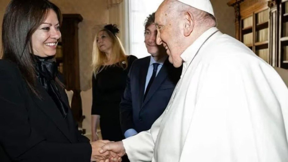 Sandra Pettovello se reunió con el Papa Francisco en el Vaticano (Foto archivo).