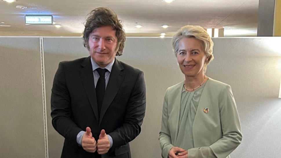 El presidente Javier Milei se reunió con la comisionada de la Unión Europea, Ursula von der Leyen.