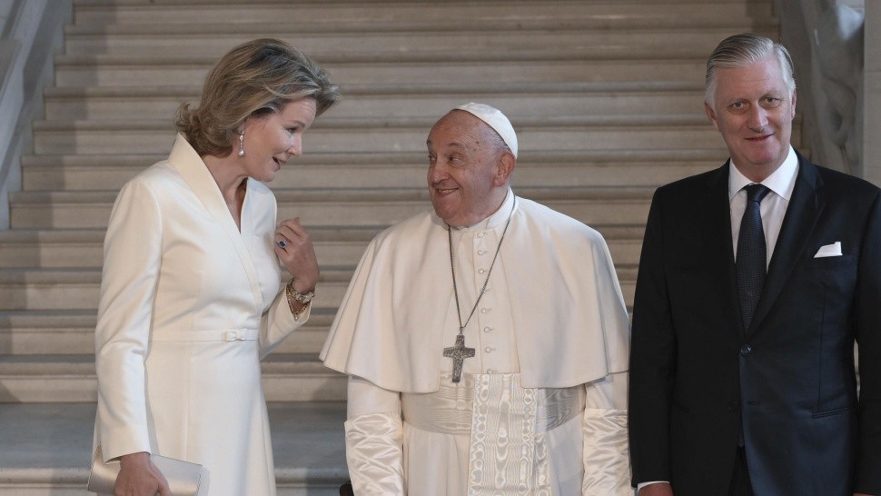 El Papa se reunió con los reyes de Bélgica (X).