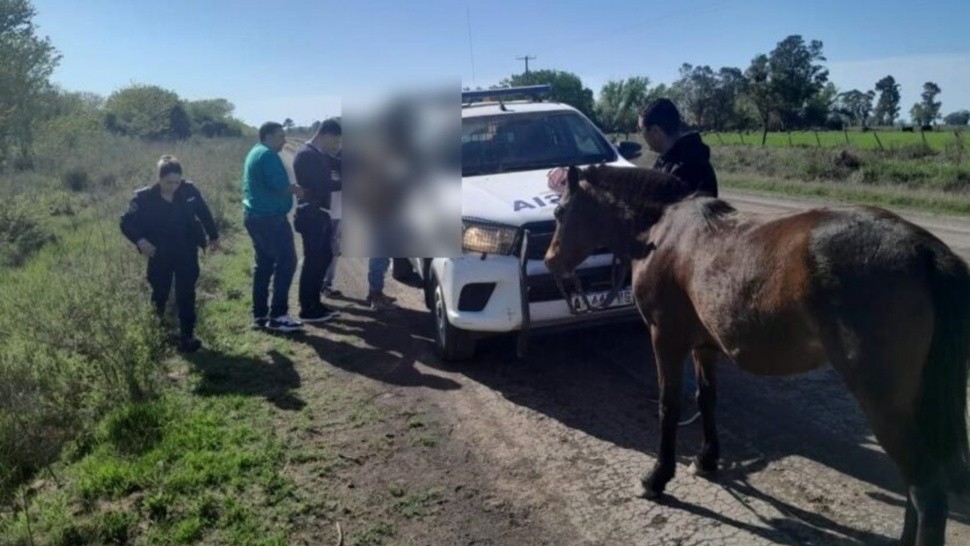 Así fue reducido el individuo que era buscado por la muerte de Marcos Portillo. Crédito: Bragado Informa.