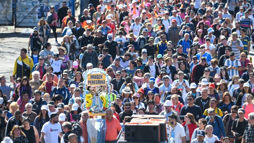 Histórico: se lleva a cabo la 50° edición de la peregrinación a Luján (Foto: Pablo Villán)