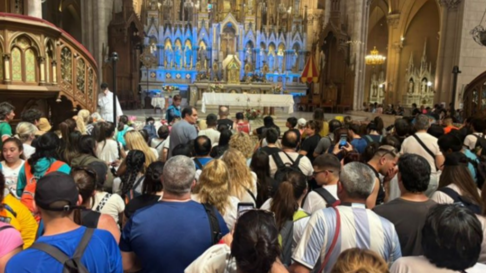 La basílica de Luján recibió a miles de fieles (Pablo Villan/Crónica).