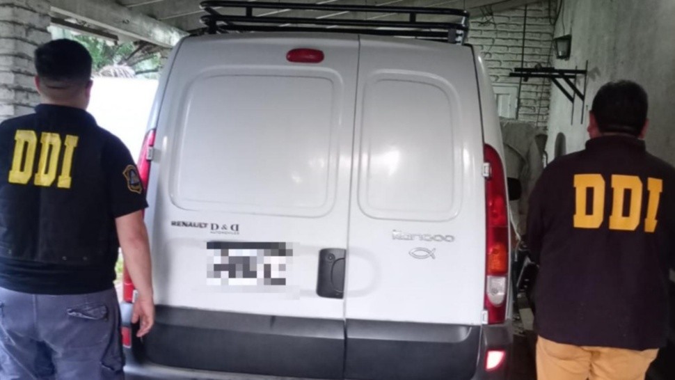 Esta es la camioneta que fue incautada por los investigadores policiales.