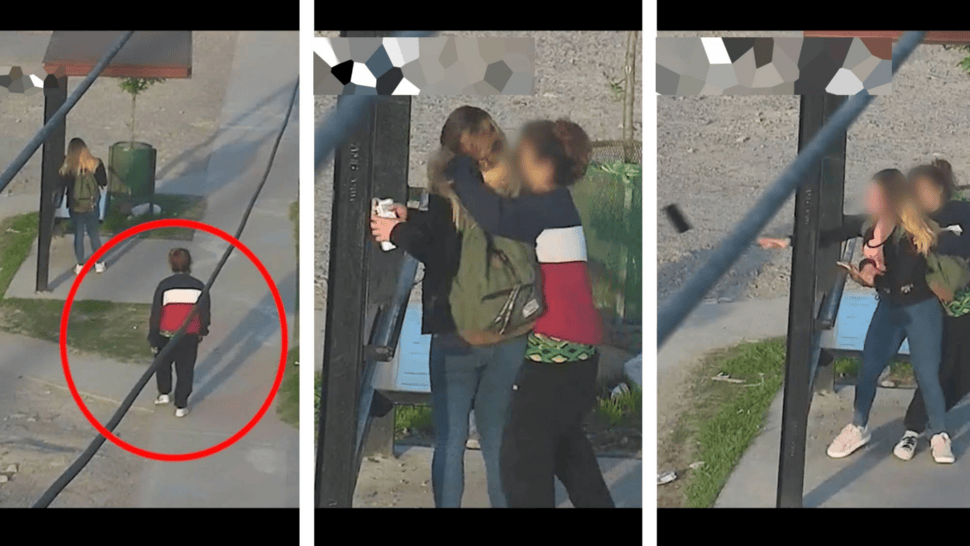 ¡VIDEO! Chica fue detenida por intentar robarle el celular a una joven