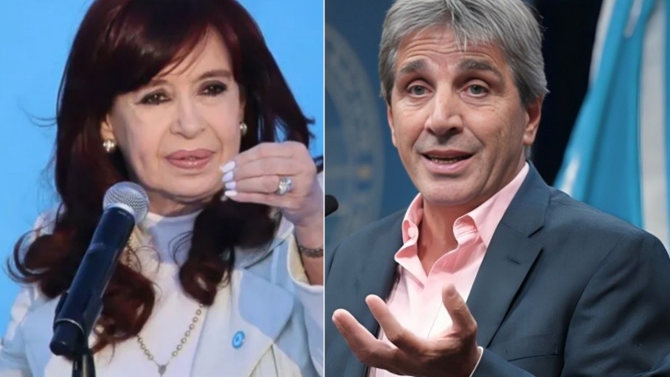 Fuerte cruce entre Cristina Kirchner y Luis Caputo por la deuda.