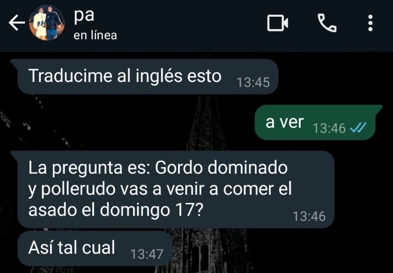 El insólito pedido de un padre a su hija que hizo reír a todos en las redes.