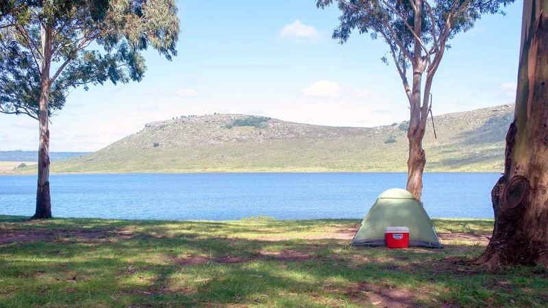 Así es la vista desde el camping. 