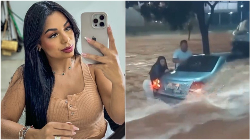 Así fue el trágico momento en el que la influencer Jeniffer Soares Martins murió tras ser arrastrada por las inundaciones en Brasil.