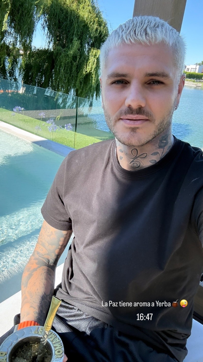 Mauro Icardi se mostró en la casa de Santa Bárbara. (Foto: Instagram/ @mauroicardi).