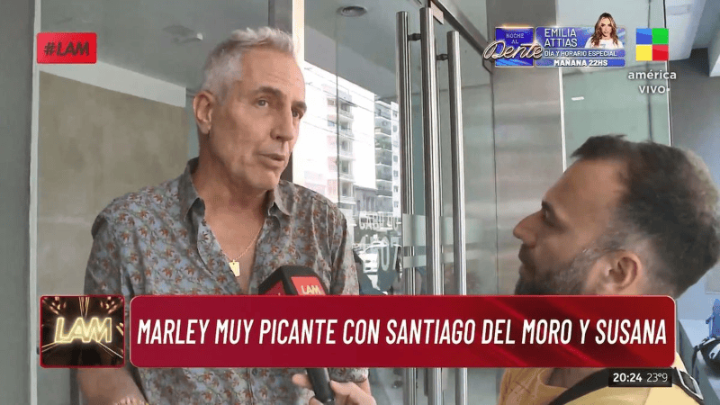 Marley habló por primera vez de su tensa relación con   <a href='https://www.cronica.com.ar/diarioshow/tags/Santiago Del Moro'>Santiago Del Moro</a>. 