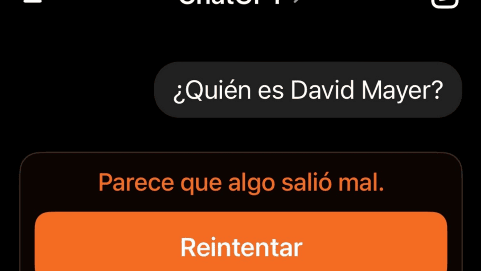 ¿Quién es David Mayer? ChatGPT no te lo contesta.