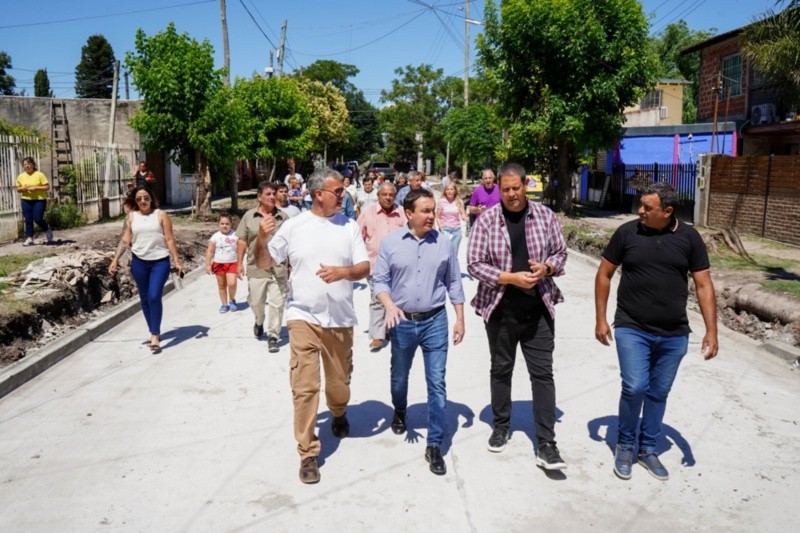  Culminó la primera etapa de pavimentación en Villa Arias y Gral. San Martín.