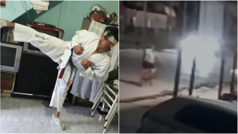 El joven fanático del taekwondo murió cuando viajaba en bicicleta.