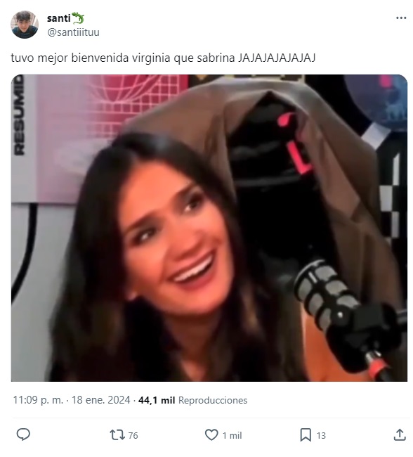 Estallaron los memes en las redes sociales por el ingreso de Virginia, una nueva participante, a Gran Hermano (Imagen: X).