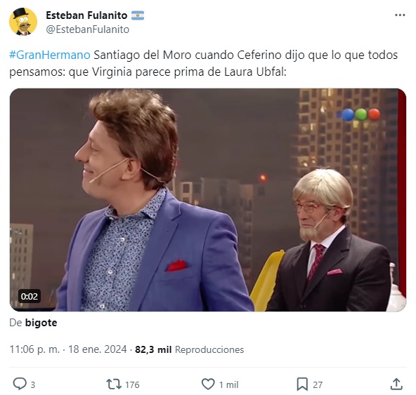 Estallaron los memes en las redes sociales por el ingreso de Virginia, una nueva participante, a Gran Hermano (Imagen: X).