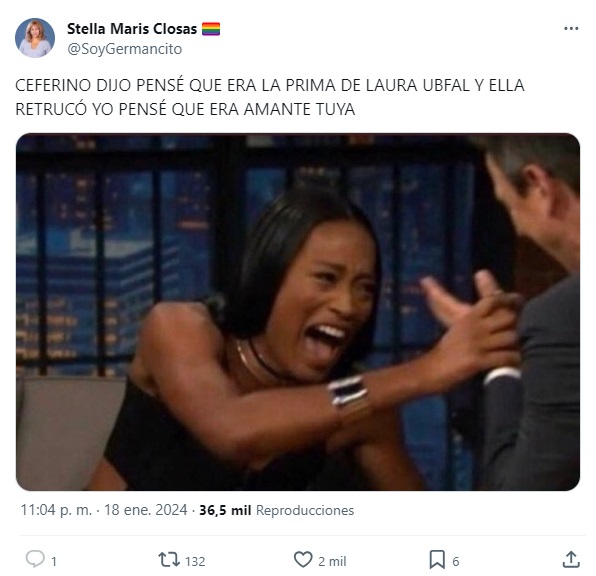 Estallaron los memes en las redes sociales por el ingreso de Virginia, una nueva participante, a   <a href='https://www.cronica.com.ar/tags/Gran Hermano'>Gran Hermano</a> (Imagen: X).