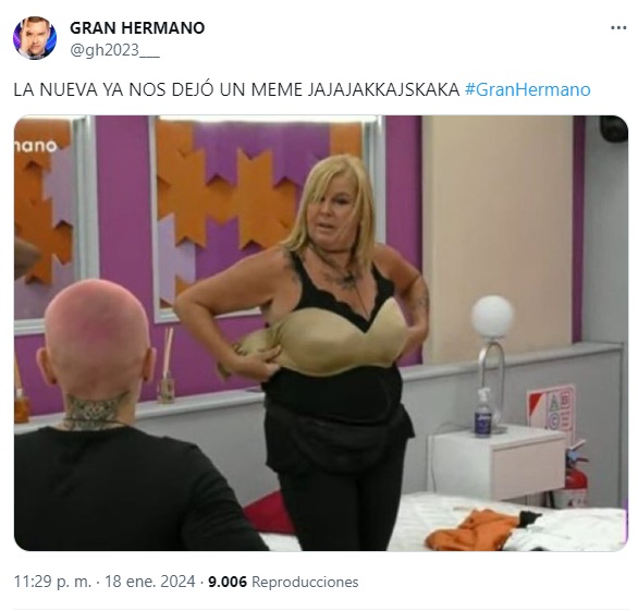 Estallaron los memes en las redes sociales por el ingreso de Virginia, una nueva participante, a Gran Hermano (Imagen: X).