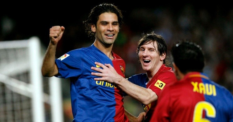 Messi con Rafael Márquez en el   <a href='https://www.cronica.com.ar/tags/Barcelona'>Barcelona</a>