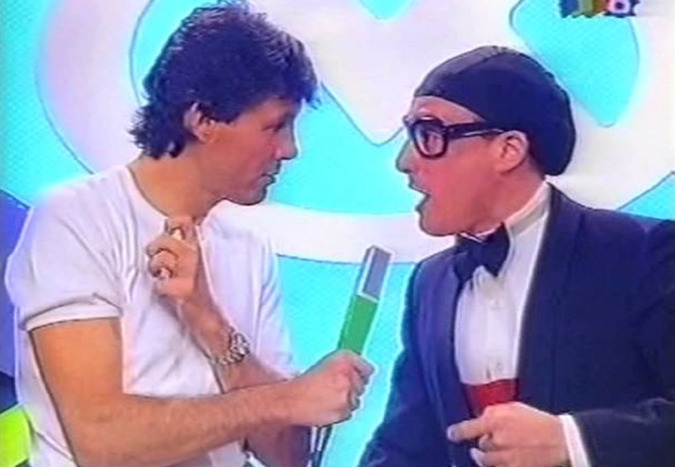 Lionel Campoy junto a Marcelo Tinelli.