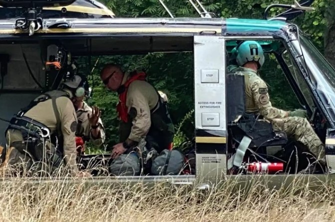  El equipo que participó del vasto operativo (Grupo de   <a href='https://www.cronica.com.ar/tags/Rescate'>Rescate</a> de Wolfe).