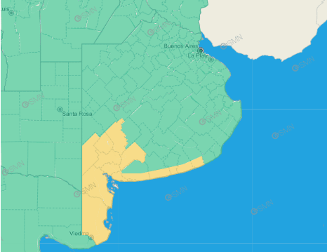 La alerta meteorológica para Buenos Aires. 