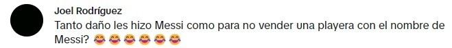  Algunos comentarios defendieron s Lionel Messi (TikTok).