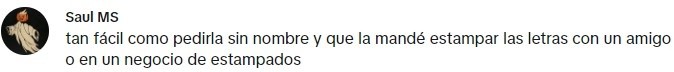  Otro internauta ofreció una solución mejor (TikTok).